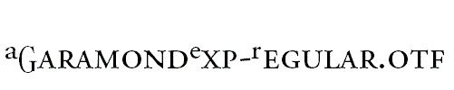 AGaramondExp-Regular.otf