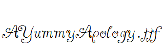 AYummyApology.ttf