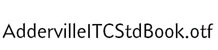 AddervilleITCStdBook.otf