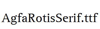 AgfaRotisSerif.ttf