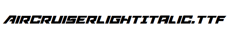 AircruiserLightItalic.ttf
