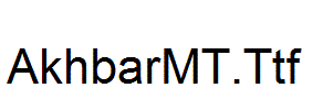 AkhbarMT.Ttf