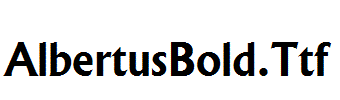 AlbertusBold.Ttf