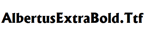 AlbertusExtraBold.Ttf