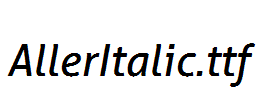 AllerItalic.ttf