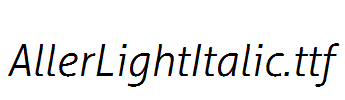AllerLightItalic.ttf