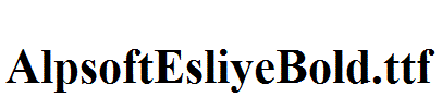AlpsoftEsliyeBold.ttf