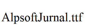 AlpsoftJurnal.ttf