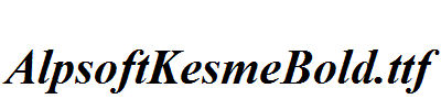 AlpsoftKesmeBold.ttf