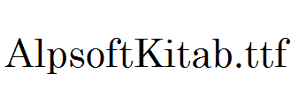 AlpsoftKitab.ttf