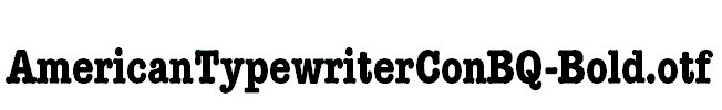 AmericanTypewriterConBQ-Bold.otf