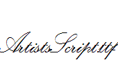 ArtistsScript.ttf