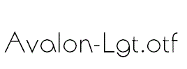 Avalon-Lgt.otf