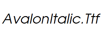 AvalonItalic.Ttf