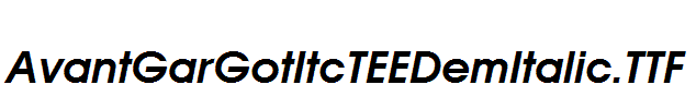 AvantGarGotItcTEEDemItalic.TTF