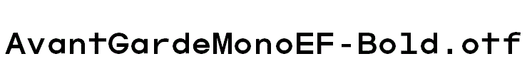 AvantGardeMonoEF-Bold.otf