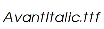 AvantItalic.ttf