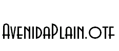 AvenidaPlain.otf