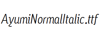 AyumiNormalItalic.ttf