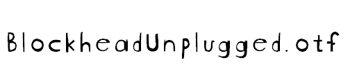 BlockheadUnplugged.otf