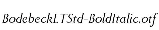 BodebeckLTStd-BoldItalic.otf