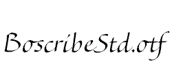 BoscribeStd.otf