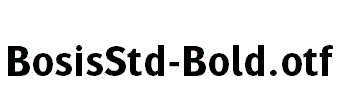 BosisStd-Bold.otf