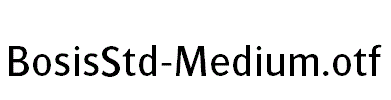 BosisStd-Medium.otf