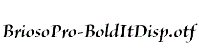 BriosoPro-BoldItDisp.otf