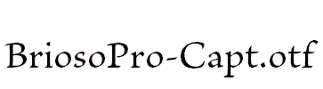 BriosoPro-Capt.otf