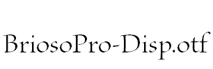 BriosoPro-Disp.otf