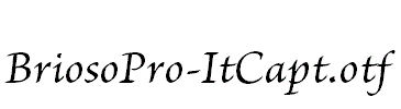 BriosoPro-ItCapt.otf
