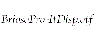 BriosoPro-ItDisp.otf