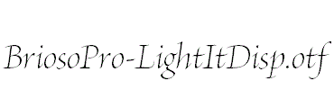 BriosoPro-LightItDisp.otf