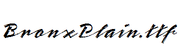 BronxPlain.otf