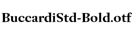 BuccardiStd-Bold.otf