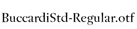 BuccardiStd-Regular.otf