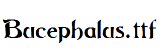 Bucephalus.ttf