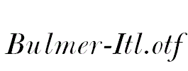 Bulmer-Itl.otf