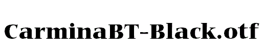 CarminaBT-Black.otf