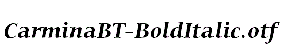 CarminaBT-BoldItalic.otf
