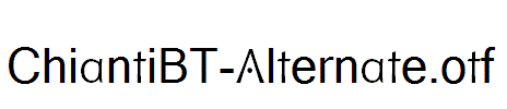 ChiantiBT-Alternate.otf