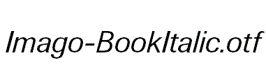 Imago-BookItalic.otf