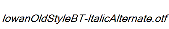 IowanOldStyleBT-ItalicAlternate.otf
