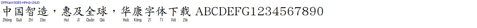 華康字體DFPKaiW5GB5-HPinIn1NUD.TTF